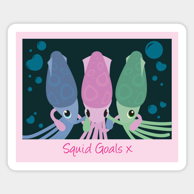 Squid (Squad) Goals Sticker by Missajrolls